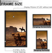 A PLUS MAX 12x20 Picture Frame, Black Engineered Wood Frame for 12 x 20 Inch Picture Poster Photo, Light Weight 12 by 20 Frame with Wood-grain for Wall - 1 Pack/Black/12 x20