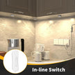 WOBANE Hardwired Under Cabinet Lights,Linkable LED Puck Lighting with Switch,DIY Under Counter Light for Kitchen,Showcase,Bookcase,Recessed&Wall Plug in,Natural White 4000K,120V,Set of 3