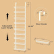 Churboro Over the Door Pantry Organizer Rack with 9 Adjustable Baskets, 9 Tiers Dual-use Hanging or Wall Mount Spice Rack Organizer, White