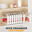 SpaceAid Bamboo Pull Out Spice Rack Organizer for Cabinet, Heavy Duty Slide Out Seasoning Kitchen Pantry Sliding Vertical Organization, 7.6