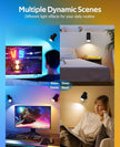 LED Wall Sconce, Wireless Battery Operated Wall Sconce with Rechargeable Battery Operated 12RGB and 3CCT Dimmable Magnetic Light, for Bedroom Bedside Reading Living Room Picture