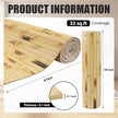 FONUNO Bamboo Wall Panel for Interior Decoration Bamboo Pole Wrap Roll Natural Wainscoting Paneling Decorative Wall Slat Covering for Living Room, Bedroom, Office (48 Inch x 96 Inch, Light Burned)