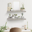 Sorbus Floating Shelves - 2 Pack 24 X 9 Inch Rustic Blue Wall Shelves for Bedroom, Kitchen, Living Room, Bathroom Shelves, Home Decor - Extra Long Floating Shelf for Trophy, Books Frames, Toilet Paper