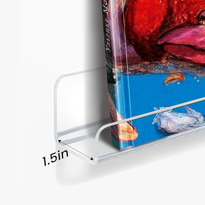 upsimples 10 Pack Clear Acrylic Shelves, 1.7