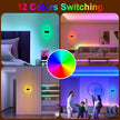 LED Wall Lights for Room Decor, Battery Operated Wall Sconce Set of 2, Remote Control, Dimmable, Rechargeable, Cordless Wall Lamps for Bedroom