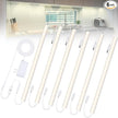 Plug-in Under Cabinet Lights Daylight White 4000K, Dimmable LED Under Cabinet Lighting, 6PCS x 12 Inch Under-Counter Light Fixtures with Memory Function, Under Counter LED Lights for Kitchen