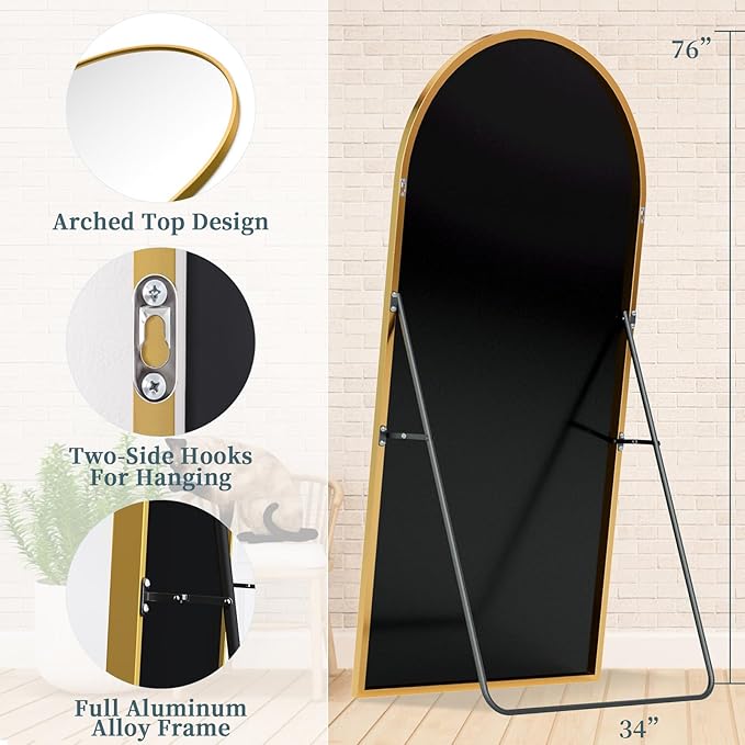 Full Length Mirror with Stand, 76