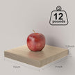 Small Floating Shelves for Wall - 9 Inch Square Natural Wood Shelves for Bedroom, Living Room, Bathroom, Kitchen, Office Decor Set of 3