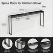 Bumusty Adjustable Stove Top Shelf,Over Shelf for Stove – Expandable 4-Level Spice Rack & Kitchen Organizer, Anti-Slip Metal Construction, 27