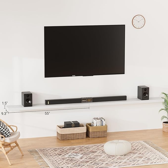 Heimlove 55 Inch Long Floating Shelves for Wall,9.3