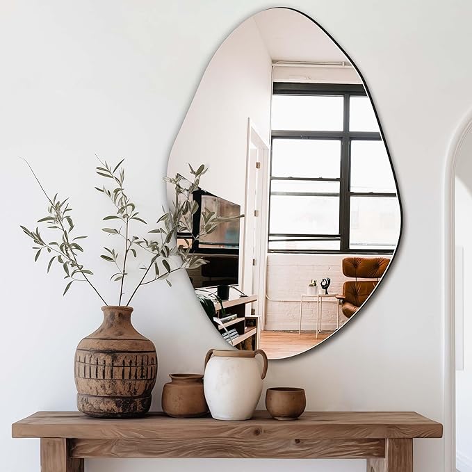 Delma Irregular Wall Mirror, 36