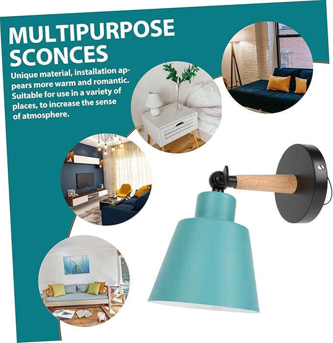 Veemoon Nordic Modern Wall Light Creative Simple Hanging Lamp for Bedroom Corridor Balcony Elegant Sconce with Chic Minimalist Design Without Bulb Stylish Indoor Lighting Fixture