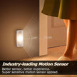 LED Motion Sensor Puck Lights, Rechargeable Cabinet Lights, Stick on Wireless LED Night Light for Closet, Drawer, Shelf, Under Cabinet, Warm White 6Pack, USB Charging Cord Included