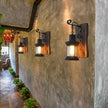 Vintage Industrial Wall Sconce, Rustic Light Fixtures Wood Metal Farmhouse Indoor Black Wall Sconce Fixture for Dining Room, Hallway, Hotel, bar, Porch Corridor Decorate