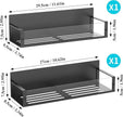 2 Pack Magnetic Spice Storage Rack Organizer for Refrigerator and Oven, Clear Fridge Organizers and Storage