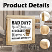Funny Coffee Quotes Sign Funny Cafe Decor Sign Rustic Coffees Bar Signs Handmade Rustic Wall Art Farmhouse Cafe Wooden Decoration Coffee Lover Gift For Kitchen Bar Office Decor 5.9x5.9 Inch