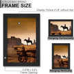 A PLUS MAX 4x6 Picture Frame Set of 4, Black Engineered Wood Frame for 4 x 6 Inch Picture Poster Photo, Light Weight 4 by 6 Frame with Wood-grain for Wall - 4 Pack/Black/4