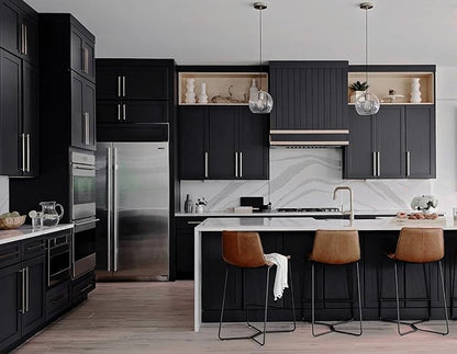 15.7" x 787" Black Wallpaper Matte Black Contact Paper Self Adhesive Peel and Stick Wallpaper Removable Vinyl Film Decorative for Desk Wallcovering Furniture Countertop Cabinet