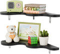 Cute Cloud Shelves, Wavy Floating Corner Shelf, Cute Wall Shelves for Nursery Decor, Corner Shelves for Bedroom, Living Room, Bathroom & Home Decor, Black