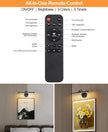 Rechargeable Picture Light for Wall, Cordless Art Lights Battery Operated, Dimmable Wall Light with Remote & Timer, 3 Color Modes for Paintings, Gallery, Artwork(Black, 15.7inch)