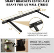 BGMG Wood Floating Shelves for Wall 24 inch Set of 2, Rustic Wooden Wall Mount Shelves for Living Room Bedroom Kitchen Farmhouse-24x6.7x1.25 inch- Gold Oak