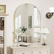 Gold Arched Bathroom Mirror for Wall-30