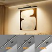 24Inch Picture Lights Battery Powered -3 Pack Black Wireless Remote Control Sconces for Gallery, Living Room, Museum & Large Wall Art