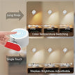 2PACK Romote LED Wall Sconce - Rechargeable Wall Light, 3 Colors & 3 Brightness Levels, 360° Magnetic Rotating Head, Bedside Reading Lamp, Easy Install Battery Operated Wall Lamp Black