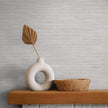 Tempaper Textured Pewter Grey Horizontal Faux Grasscloth Removable Peel and Stick Wallpaper, 20.5 in X 16.5 ft, Made in The USA