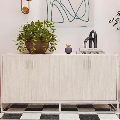Timeet Peel and Stick Wallpaper Modern Self Adhesive Wallpaper Textured Neutral Stripe Contact Paper Removable Vinyl Wall Paper for Accent Wall Modern Minimalist Wall Decor 17.3" x 78.7"