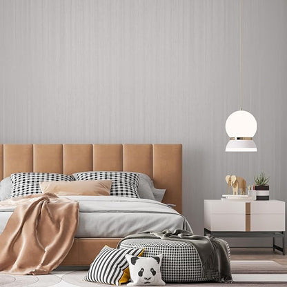 wishFIRE Gray Textured Peel and Stick Wallpaper 15.7"×118" Contact Paper Wood Look Wall Paper Self Adhesive Waterproof Vinyl Wallpaper for Bedroom Kitchen Cabinets Countertop