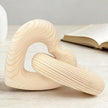 Valentine Wooden Heart Decor Joined Together Forever, Valentines Day Interlocking Heart Gifts for Wedding Engagement Anniversary, Wooden Connected Aesthetic Decorations for Shelf Table Home Coffee Bar