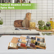 Bamboo Spice Drawer Organizer for Insert Shallow Drawer, 8 Tier Stackable Spice Rack Organizer for Cabinet(4.8