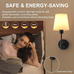 Battery Operated Wall Sconces Set of Two, Rechargeable Wall Light with Remote Control, Dimmable 1800K-6000K LED Wall Lamp, 9 Color Modes, Wireless Sconce Wall Decor Set of 2 for Living Room, Bedroom