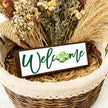 Welcome Sign for Front Door, Decorative Wooden Box Signs, Table Shelf Decoration, St. Patrick's Day Wooden Wall Art, Irish Home Decor, Housewarming Gift, 9.5x3.1x1 inches