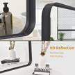 VooBang Bathroom Mirror 24x36 inch, Black Gorgeous Deep Frame Wall Mirror, Modern Round Corner Bathroom Vanity Mirror for Bedroom, Living Room, Hanging or Leaning Horizontal or Vertical, Black
