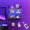 HOOBRO Floating Shelves with LED Lights, 29.5