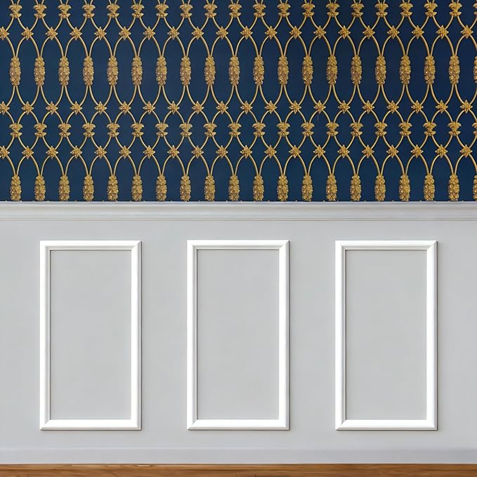 COUKIU Pre-Cut 3 Set Peel and Stick Wall Molding Trim Kit, 12