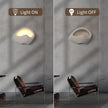 Modern Wall Sconce Plug in, Indoor Wall Light Fixture, Retro Industrial Cement Stone Style Wall Mounted Lamp for Living Room Bedroom Restaurant Vanity Hallway Stairs, Bulb Included