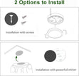AIBOO Under Cabinet LED Black Cover Puck Lighting Kit with Touch Dimmer Switch for Kitchen Cupboard Closet Lighting (6 Lights,Warm White)