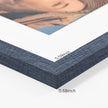 Vittanly 8x10 Picture Frames Set of 4, Display Pictures 5x7 with Mat or 8x10 without Mat, Gallery Frame Set for Wall or Tabletop Display, Engineered Wood with Shatter Resistant Plexiglass, Navy Blue
