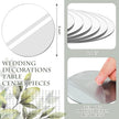 Weysat 12 Pcs Acrylic Round Mirrors Candle Plate Set for Table Centerpieces 5 Inch Non Glass Self Adhesive Mirror Wall Stickers for Home Wedding Table Wall Decor