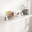 Floating Shelves for Wall, 48 Inch Wide x 12 Inch Deep Floating Shelves, Long Wood Floating Wall Shelf Shelves for Living Room Bathroom Bedroom Kitchen Home - (White, 48