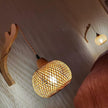 Frideko Boho Rechargeable Battery Operated Wall Sconces Set of Two with Remote, RGB 15 Colors Dimmable Wireless Wall Light, Bamboo Indoor Wall Lamp with 3 Timer, Rattan Wall Lighting for Bedroom