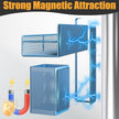 Magnetic Spice Rack for Refrigerator, 6 Pack Metal Magnetic Shelf Blue, Moveable Spice Organizer, Strong Magnetic Storage Fridge Organizer with Paper Towel Holder, Utensils Holder