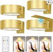 TTQ 4 PCS Magnetic Picture Lights for Wall Battery Operated,Wall Painting Light with Wireless Control,Art Display Light,Wall Decor Puck Lights for Picture Frame Portrait Artworking