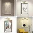 LED Picture Lights for Wall Rechargeable, Battery Operated Art Light for Paintings Wireless,15.7inch Antique Bronze Gallery Light for Artwork