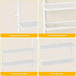 Homeiju 3-Tier Spice Rack Organizer, Multi-functional Kitchen Countertop Shelves, Wall Mount Hanging Spice Rack Seasoning Organizer for Kitchen Organization and Storage, Free Adjustable Height
