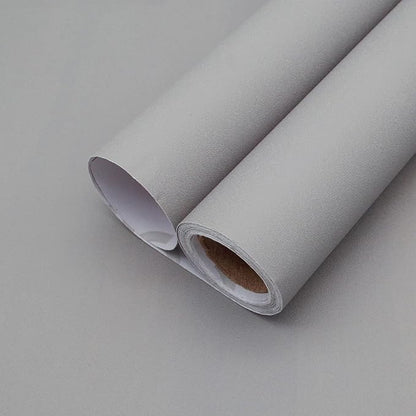Yancorp 16"x120" Matte Light Gray Contact Papaer Peel and Stick Wallpaper Vinyl Wrap Countertop Wallpapers Waterproof for Cabinets Drawers Bedroom Kitchen Self-Adhesive Wallpaper