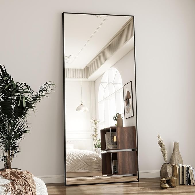 BEAUTYPEAK Full Length Mirror with Stand, 65
